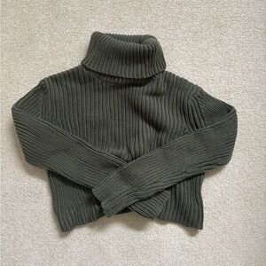 La Hearts Dark Green Turtleneck Sweater